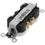 Commercial Grade Duplex Receptacle w/ Self Grounding Clip, Back or Side Wire, 20A, NEMA 5-20R - White (125V)