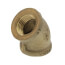 1/2" FIP 45-Degree Brass Elbow (Lead Free)