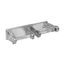 Dual Roll Toilet Paper Dispenser (Chrome Plated Steel)