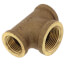 1/2" x 1/2" x 3/4" Bull Head Brass Tee (Lead Free)