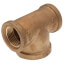 3/4" x 3/4" x 1" Bull Head Brass Tee (Lead Free)