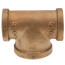 3/4" x 3/4" x 1" Bull Head Brass Tee (Lead Free)