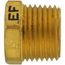 1/2" x 3/8" MIP x FIP Brass Bushing (Lead Free)