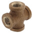 1/4" Brass Cross (Lead Free)