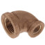 1/2" x 1/4" FIP Brass 90-Degree Reducing Elbow (Lead Free)
