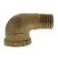 1/4" Brass 90 Deg Street Elbow, Lead Free (Threaded)