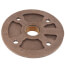 1/2" Brass Floor Flange w/ Holes (Lead-Free)