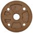 1/2" Brass Floor Flange w/ Holes (Lead-Free)