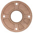 2" Brass Floor Flange w/ Holes (Lead-Free)