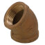 1-1/4" FIP 45-Degree Brass Elbow (Lead Free)