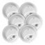 Interconnect Hardwire Smoke Alarm w/ 10-Year Battery Backup (6 Pack)