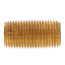 1/8" x Close Brass Nipple (Lead Free)