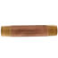 1/2" x 4" Brass Nipple (Lead Free)