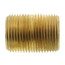 3/4" x Close Brass Nipple (Lead Free)