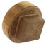 2" Brass Plug, Cored (Lead Free)