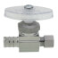 1/2" PEX Crimp x 1/4" OD Comp. Straight Stop Valve, Multi-Turn, Lead Free (Chrome Plated)