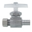 1/2" PEX Crimp x 3/8" OD Comp. Straight Stop Valve, Multi-Turn, Lead Free (Chrome Plated)