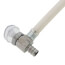 1/2" PEX Crimp x 1/2" FIP  One Piece Supply Riser Kit, Multi Turn Angle (12" Length)