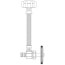 1/2" PEX Crimp x 1/2" FNPT One Piece Supply Riser Kit, Multi-Turn Angle (20" Length)