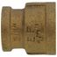 1/2" x 3/8" FIP Brass Coupling (Lead Free)