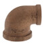 1/2" x 1/4" FIP Brass 90-Degree Reducing Elbow (Lead Free)