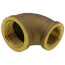 1" FIP x 3/4" FIP Brass Elbow (Lead Free)