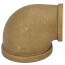 2" x 1-1/4" FIP Brass 90-Degree Reducing Elbow (Lead Free)