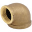 2" x 1-1/4" FIP Brass 90-Degree Reducing Elbow (Lead Free)