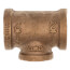 1/2" x 1/2" x 3/8" Reducing Brass Tee (Lead Free)