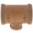 3/4" x 3/4" x 1/4" Reducing Brass Tee (Lead Free)