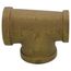 3/4" x 1/2" x 3/4" Reducing Brass Tee (Lead Free)