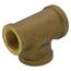 3/4" x 1/2" x 3/4" Reducing Brass Tee (Lead Free)