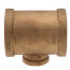 1" x 1" x 3/8" Reducing Brass Tee (Lead Free)