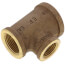 1" x 3/4" x 1/2" Reducing Brass Tee (Lead Free)