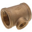 1-1/2" x 1-1/2" x 3/4" Reducing Brass Tee (Lead Free)