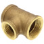 1-1/4" x 1-1/4" x 1" Reducing Brass Tee (Lead Free)