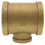 2" x 2" x 1" Reducing Brass Tee (Lead Free)