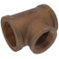 2-1/2" x 2-1/2" x 2" Reducing Brass Tee (Lead Free)