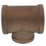 2-1/2" x 2-1/2" x 2" Reducing Brass Tee (Lead Free)