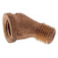1/4" Brass 45° Street Elbow (Lead Free)