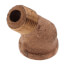 1/4" Brass 45° Street Elbow (Lead Free)