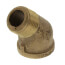 1/2" Brass 45° Street Elbow (Lead Free)