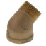1-1/4" Brass 45° Street Elbow (Lead Free)