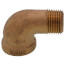 1/2" Brass 90 Deg Street Elbow, Lead Free (Threaded)