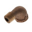 1/4" Brass 90 Deg Street Elbow, Lead Free (Threaded)
