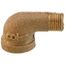 1/8" Brass 90 Deg Street Elbow, Lead Free (Threaded)