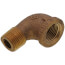 3/8" Brass 90 Deg Street Elbow, Lead Free (Threaded)