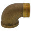 1-1/4" Brass 90 Deg Street Elbow, Lead Free (Threaded)