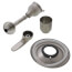 Foundations Monitor 13 Series Shower Only Faucet Trim Kit (Stainless Steel), BT13210-SS