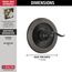Windemere Monitor 14 Series Valve Only Trim (Oil Rubbed Bronze), BT14096-OB